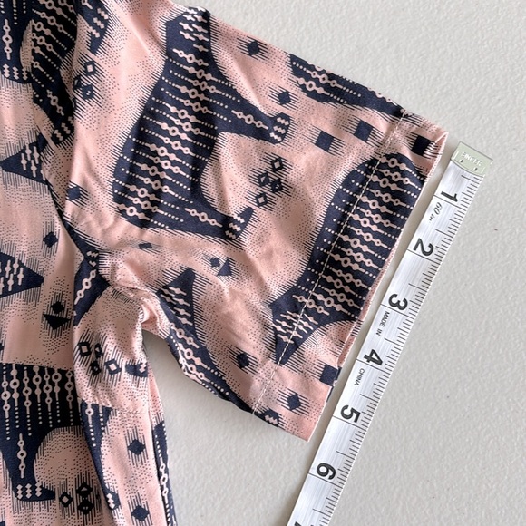 Anthropologie Maeve Zola Bear Print Shift Dress Pink & Blue Animal Print Size 4 - Picture 10 of 11